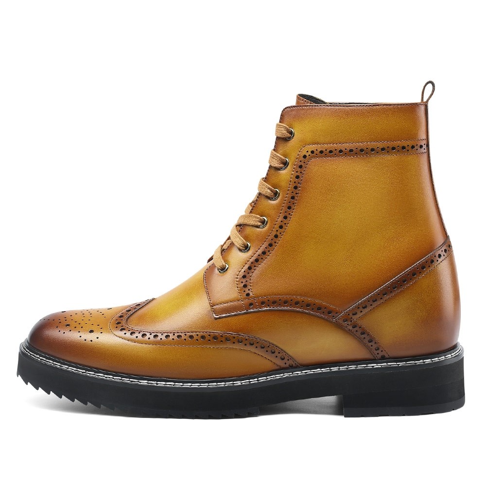 Height Increasing Boots - Men's Shoes To Make Them Taller - Brown ...