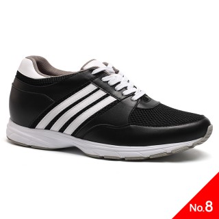 Height Insoles 8.5cm Black/White Elevator Sport Fashion Men Shoes