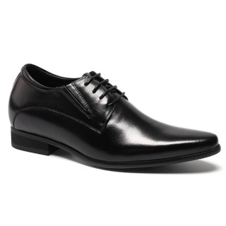 Black Height Increasing Men Shoes