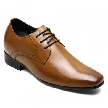 Genuine Leather Dress Elevator Shoes Make Men Look Taller 7CM / 2.76 Inches