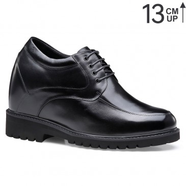 13CM Elevator Shoes High Heel Men Dress Shoes that Give You Height 5.12 Inches