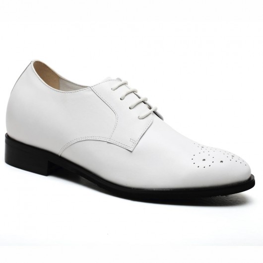 स्टाइलिश एलेवेटर जूते वेडिंग जूते सफेद पोशाक जूते