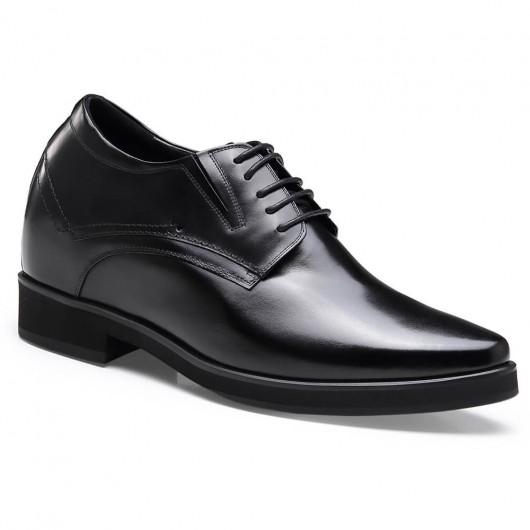 औपचारिक ऊँचाई बढ़ाने वाले जूते काले काले पुरुषों के जूते ऊँची एड़ी के पुरुषों के जूते 10 CM