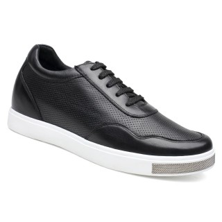 Casual Men Elevator Shoes Hidden Heel Lifts Shoes Height Increase Skate Shoes