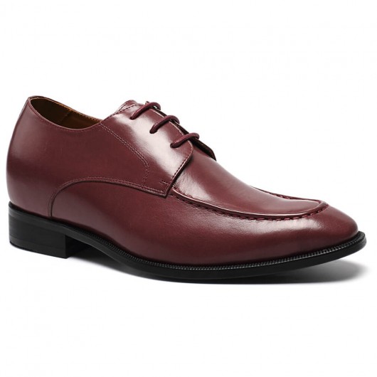 rot Benutzerdefinierte formale Luxus Höhe zunehmende Schuhe maßgeschneiderte hohe Männer Schuhe, Höhe 7 cm