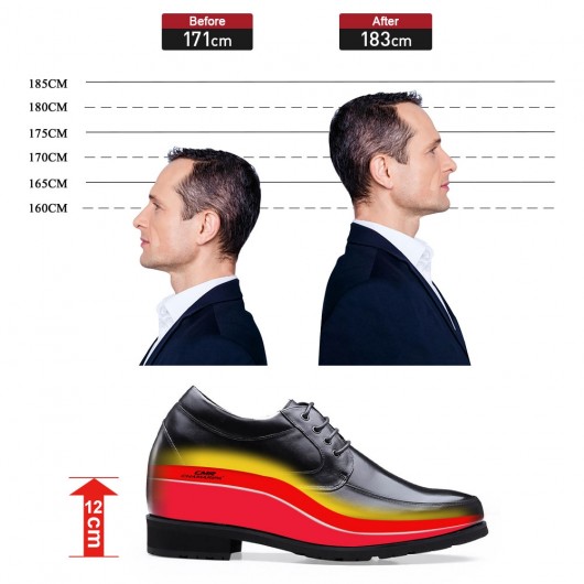 Schuhe die größer machen - herren stiefeletten mit hohen absätzen absätze für männer schuhe höher machen 12 CM
