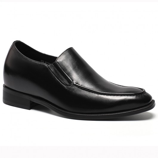 Schwarz Große Männer Schuhe Höhensteigerung Schuhe Kundenspezifische Kleid Schuhe