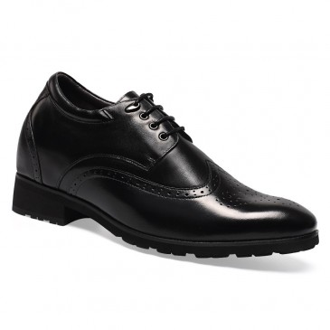 Chamaripa Schuhe die größer machen - Schwarz Absatzschuhe Herren Herren Kleid Höhe Schuhe, die machen Männer 10 CM Grösser