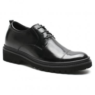 Chamaripa Schwarz hohe absatzschuhe für männer - Hohe Schuhe für Männer - schuhe mit erhöhung für männer 9 CM