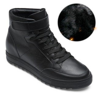 Black Height Incrasing Elevator Shoes Occident Dress Shoes