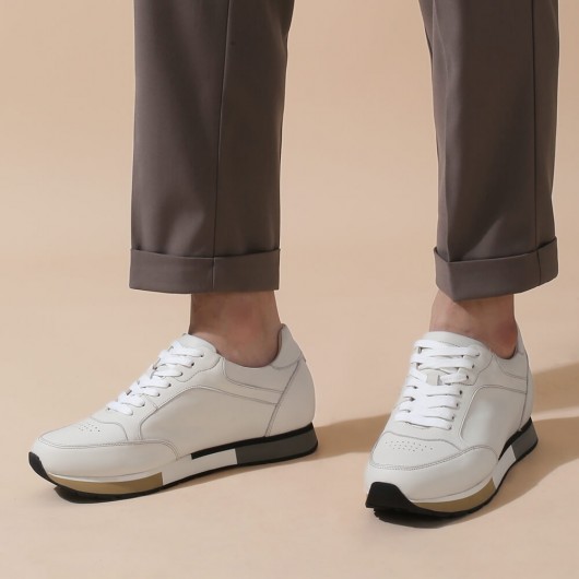 CHAMARIPA verhoogde schoenen voor mannen - herenschoenen met verhoogde hak  - mannen schoenen met ingebouwde hak 7CM