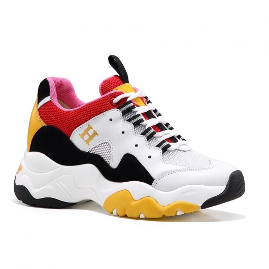 Chamaripa verhogende schoenen dames hoge hakken voor dames sleehak sneaker  8 CM- W91W150H011D