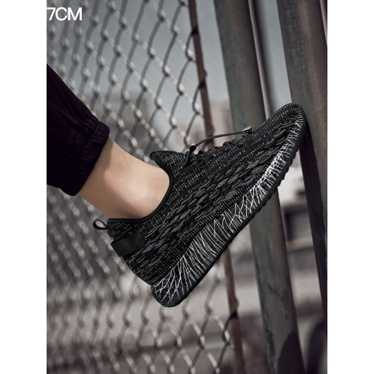 Chamaripa mannen schoenen met ingebouwde hak verhoogde herenschoenen  sneakers met verhoogde hak 7 CM - H92C103D181D