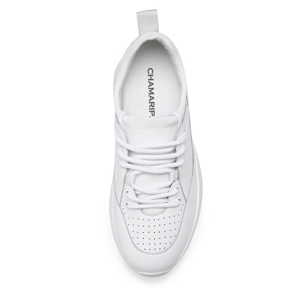 Chamaripa verhogende schoenen dames sneakers met hoge hak dames schoenen  met ingebouwde hak 7CM - W92W160F061D