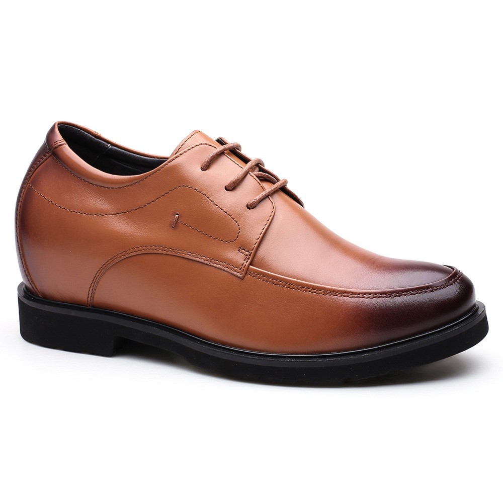Hoge hak heren kleed schoenen Leren hoogte verhoog schoenen om langer te  lijken 8 CM, Chamaripa schoenen laten je direct groter lijken.
