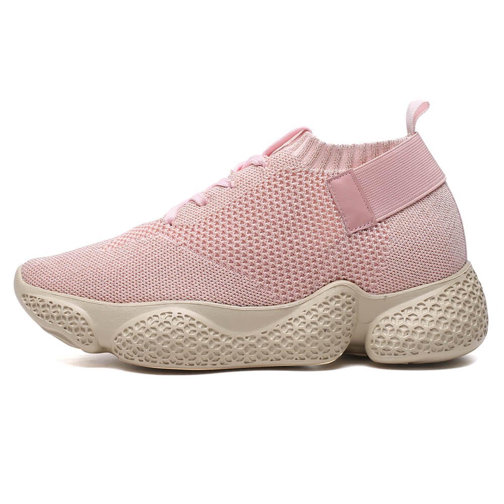 Chamaripa verhogende schoenen gympen met sleehak dames sneakers met sleehak  7 CM Langer