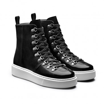 Chamaripa laarzen met hoge hak voor dames zwart verhoogde schoenen die je  langer maken 7 CM - W92W158F011D