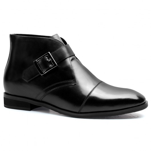 7CM/2,76 Pouces Hauteur Augmenter la hauteur de chaussures chaussures à talons hauts pour les hommes noirs