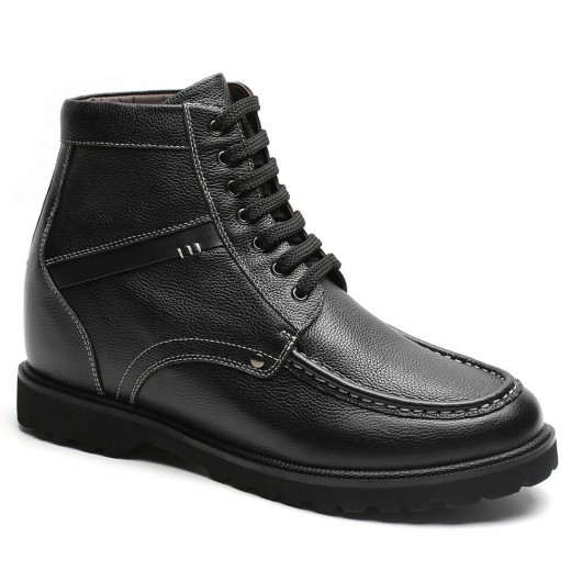Augmenter la hauteur des bottes noires Augmenter la hauteur des chaussures Casual Tall Boots Boots 9 cm