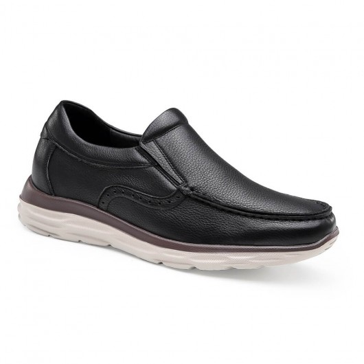 casual hauteur augmenter la hauteur des chaussures augmentant glissement sur chaussures noir talon caché marche hommes chaussures 6 cm