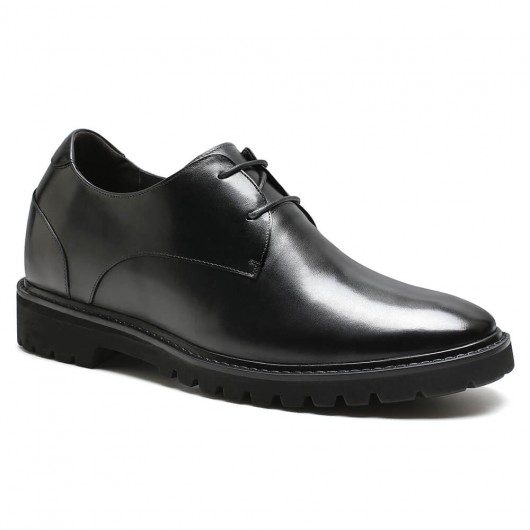chaussure rehaussante habillées à talons hauts noires augmentant la hauteur des chaussures qui te font grand 9 CM plus grand