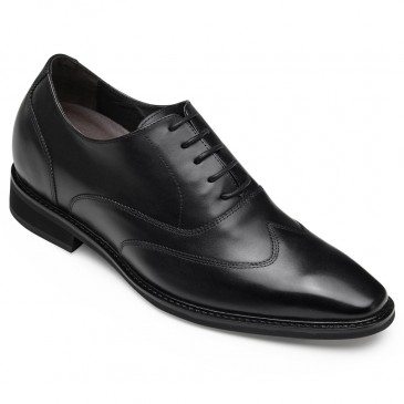 CHAMARIPA chaussure avec talon - chaussure homme haute - bout d'aile chaussures oxford 8 CM plus grand