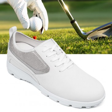 chaussures compensées homme - chaussure réhaussante pour homme - chaussures de golf sans crampons pour hommes en nid d'abeille 7 CM
