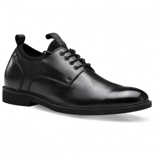 Chamaripa Casual Zapatos altos para hombres Zapatos de aumento de altura Zapatos negros que agregan altura 6 CM / 2.36 pulgadas