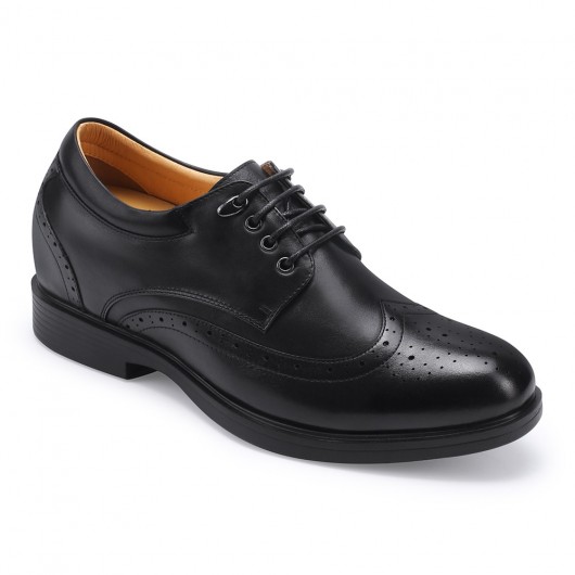 Zapatos Con Alzas - Los zapatos negros hacen que los hombres parezcan 8 cm más altos