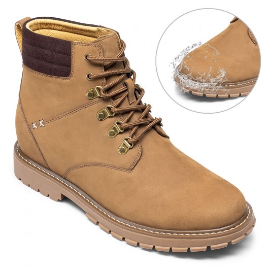 CHAMARIPA zapatos para hombres bajitos - botas con alzas hombre - botas resistentes al agua 8 CM Más Alto