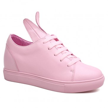 zapatos de aumento de altura rosa para zapatos de mujer con elevación del talón 8 CM /3.15 pulgadas