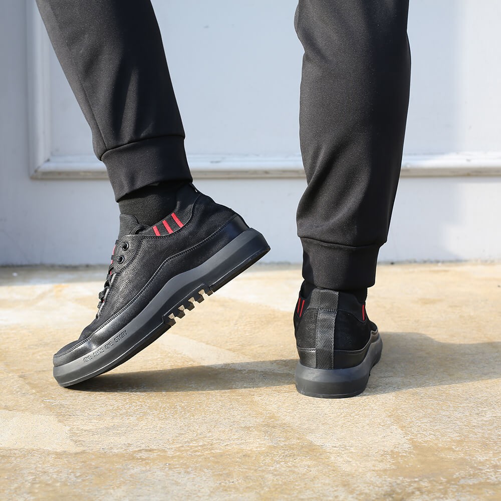 الرجال عارضة أحذية طولية الارتفاع زيادة أحذية الرجال رفع الأحذية للحصول على أطول قامة 6 سم