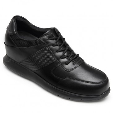 أحذية مصعد CHAMARIPA للرجال أحذية جلدية سوداء اللون أطول 10 سم
