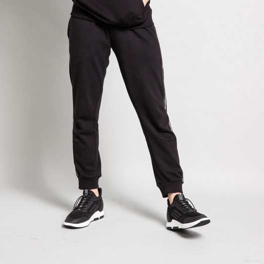 Chamaripa scarpe con rialzo scarpe rialzate uomo scarpe rialzo interno  sneakers con tacco interno uomo nero 7 CM - H72C11K163D