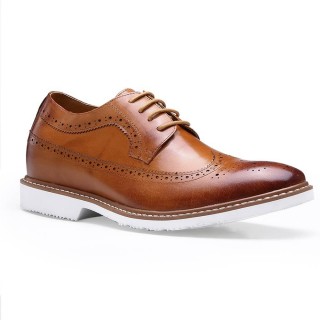 brown bullock height casual shoes for men