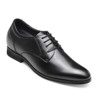 Chamaripa scarpe eleganti tacco interno sposo scarpe con rialzo interno uomo scarpe stringate uomo nero 7,5 CM