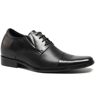 Elevator Shoes Increase Height Shoes Men Business Formal Black Dress Taller 7cm/2.76 Inch
