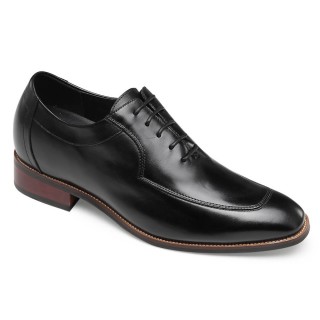 Chamaripa scarpe eleganti uomo rialzate scarpe con rialzo interno rialzo scarpe uomo nero 7 CM
