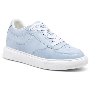 sneakers con rialzo donna - rialzo interno scarpe donna - Sneakers Casual Blu 7 CM