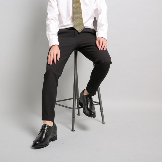 Misalwa sapato de salto alto 4/7/9 cm, calçado masculino formal, aumenta a  altura, em couro pu, sapato oxford|Sapato casual masculino| - AliExpress