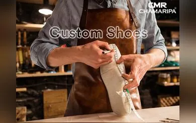 Craftsman measuring a shoe last with tape for custom elevator shoes in Canada.